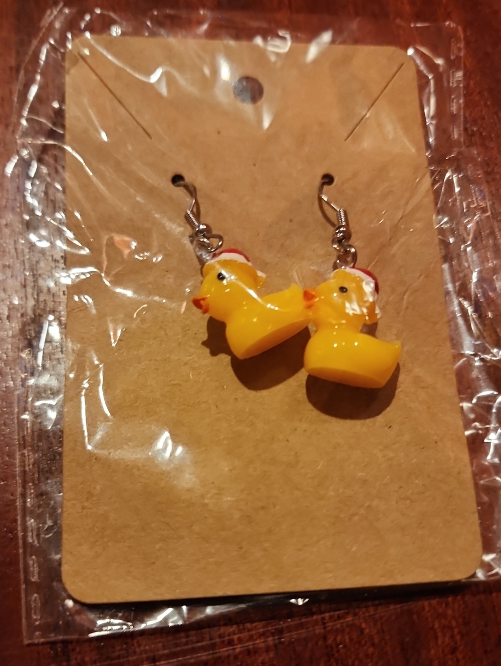 Yellow Duck Kids Earrings - Cute Rubber Duck Design
